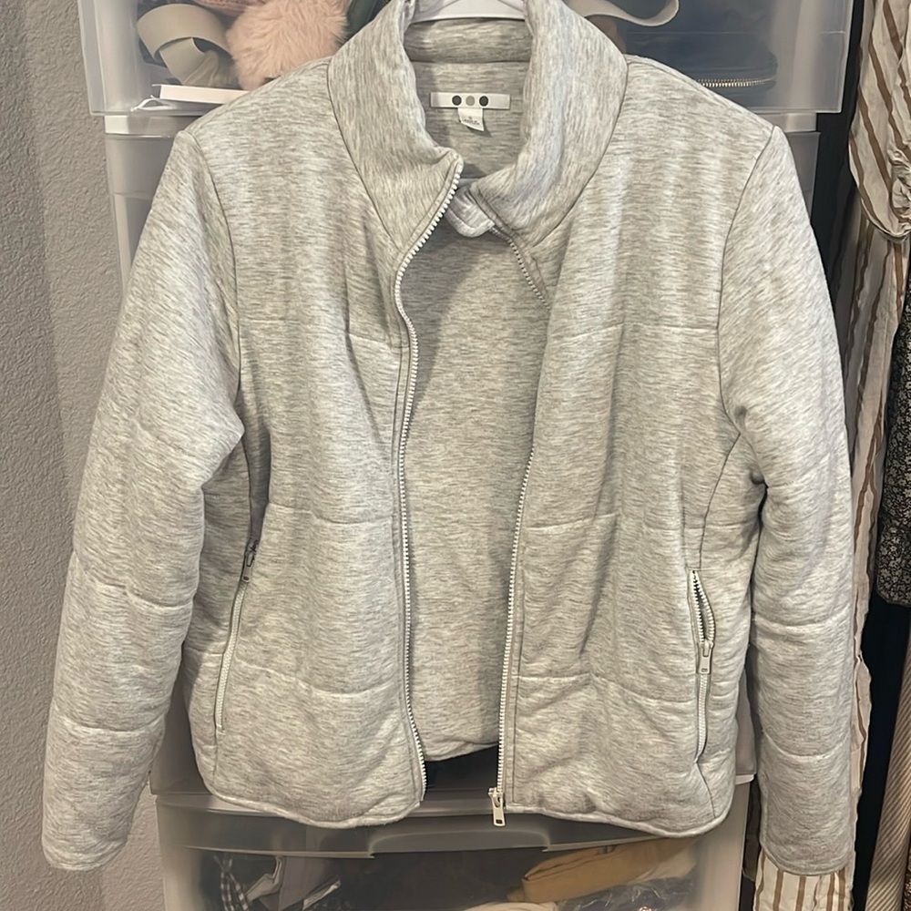 Three Dots Quilted Puffer Jacket